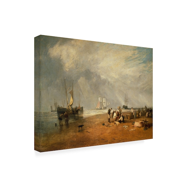 Turner 'Fish Market At Hastings' Canvas Art,35x47